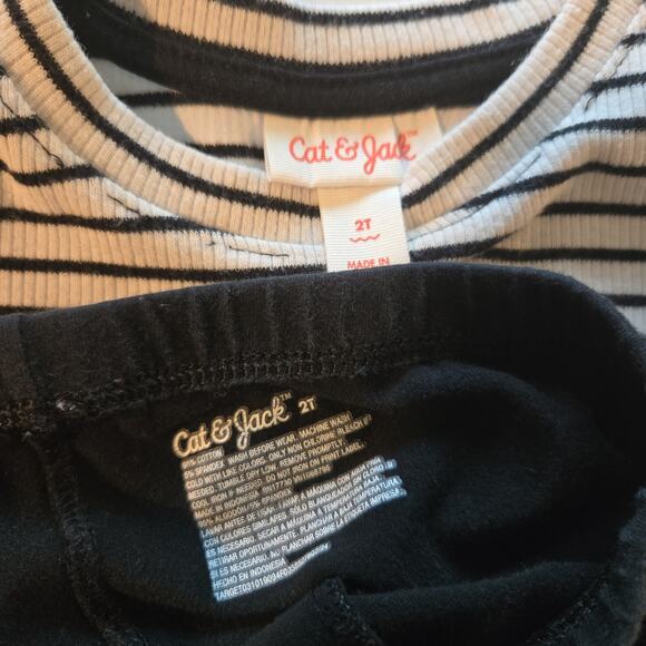 Cat & Jack Striped Outfit 2T - Picture 5 of 5